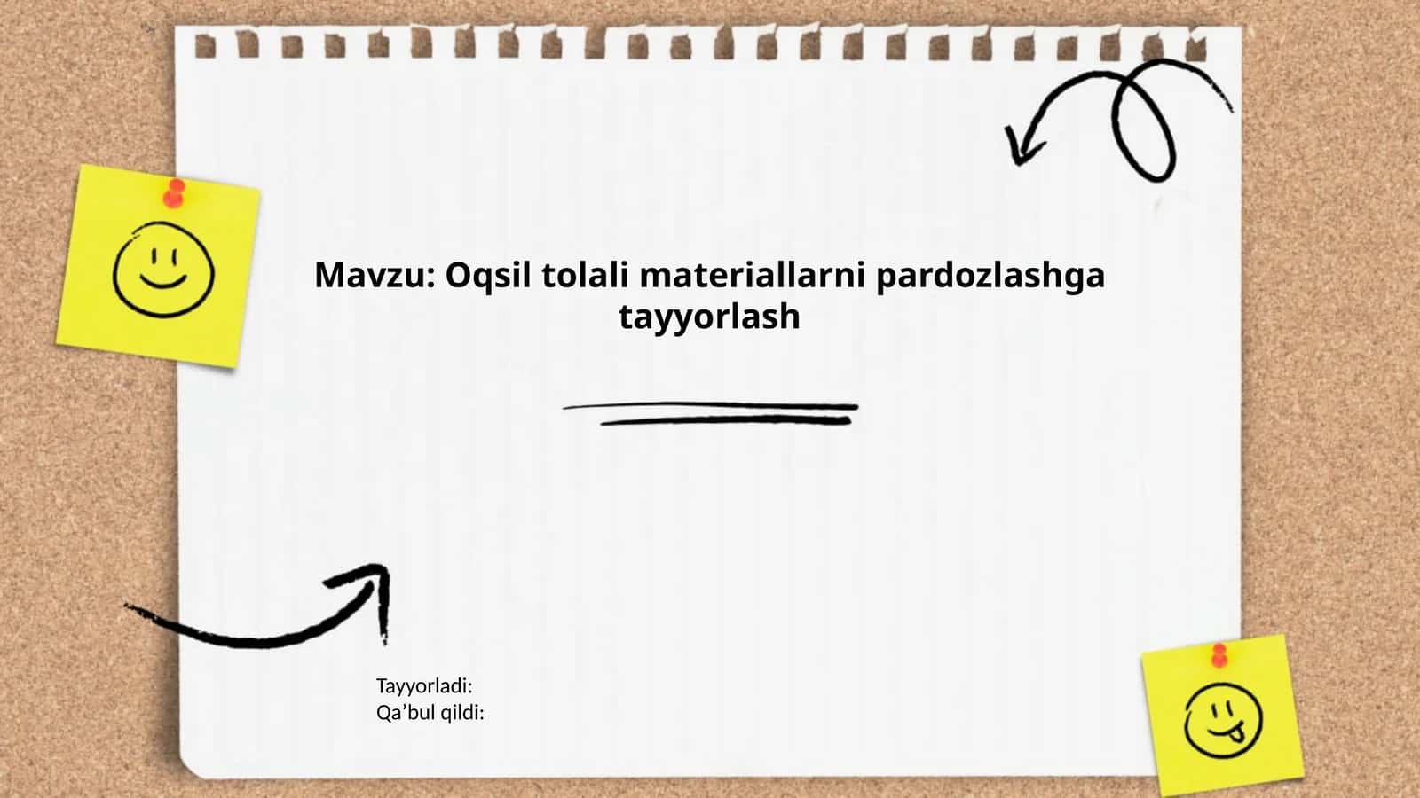 Oqsil tolali materiallarni pardozlashga tayyorlash 1