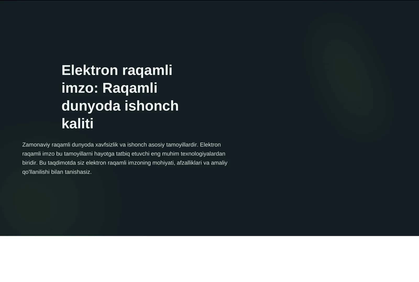 Elektron raqamli imzo 1