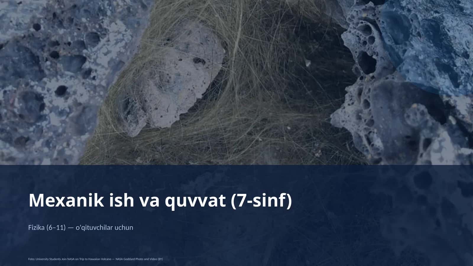 Mexanik ish va quvvat (7-sinf) 1