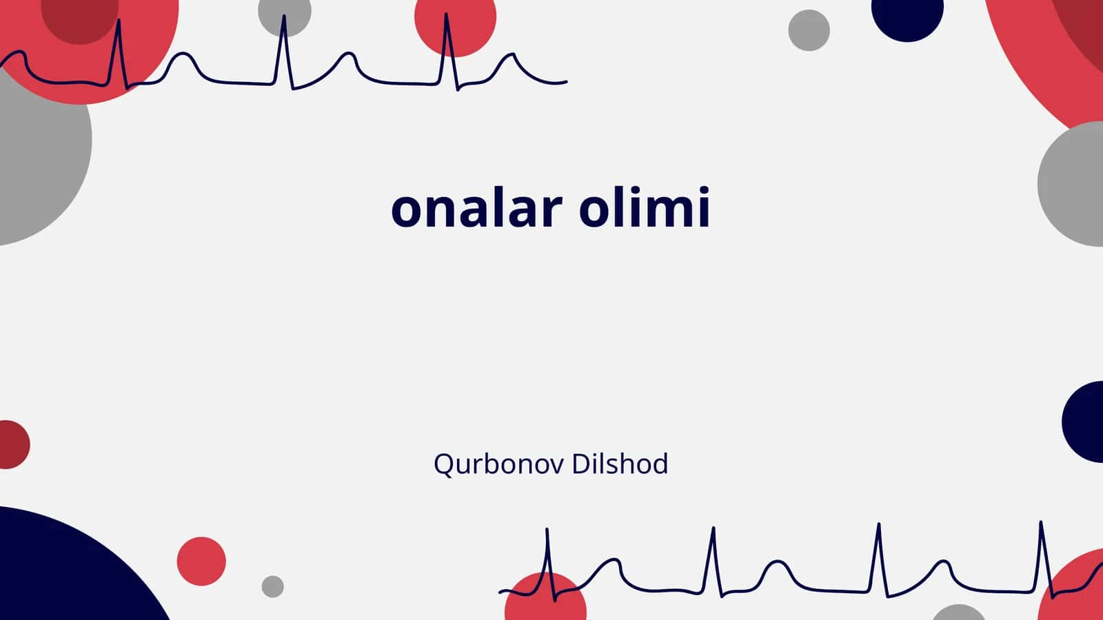 Onalar olimi 1