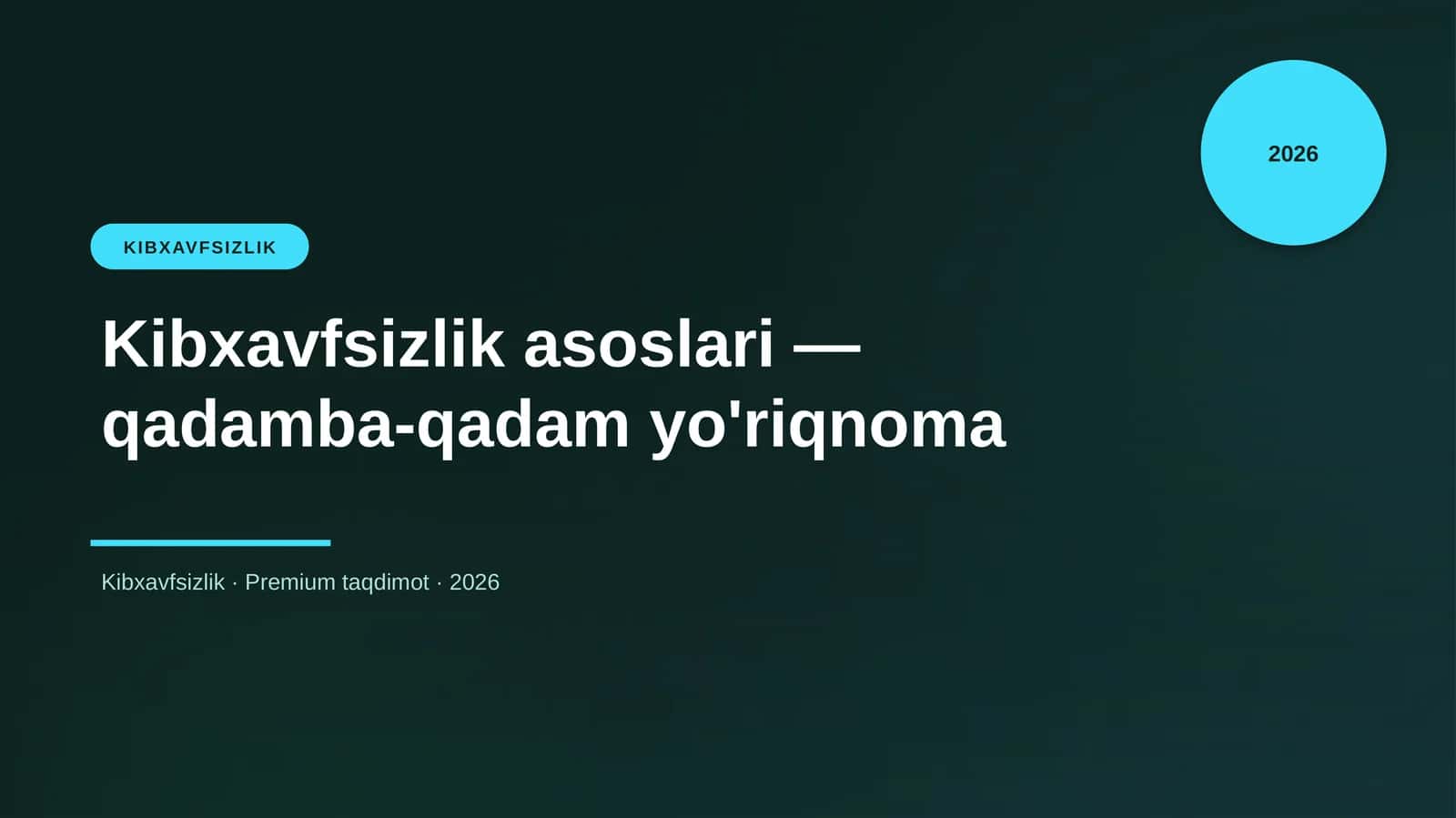 Kibxavfsizlik 1