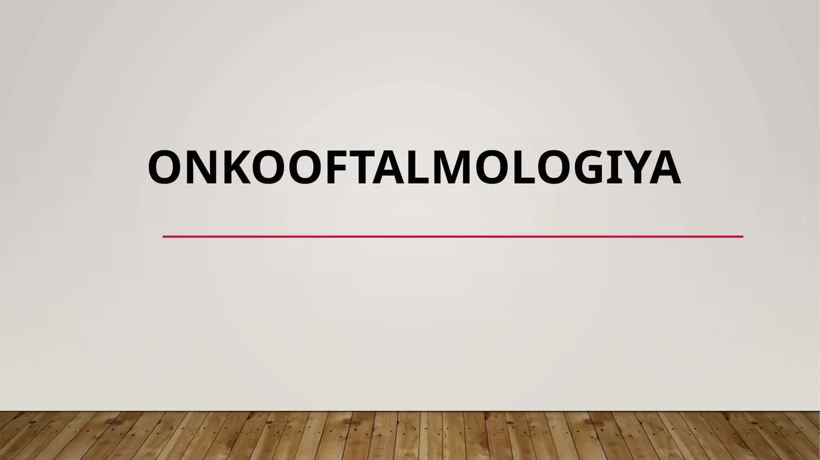 Onkooftalmologiya 1