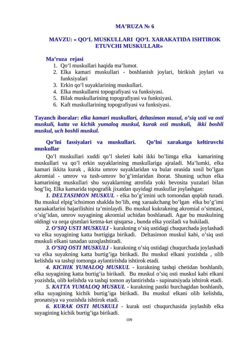 MA’RUZA № 6 1