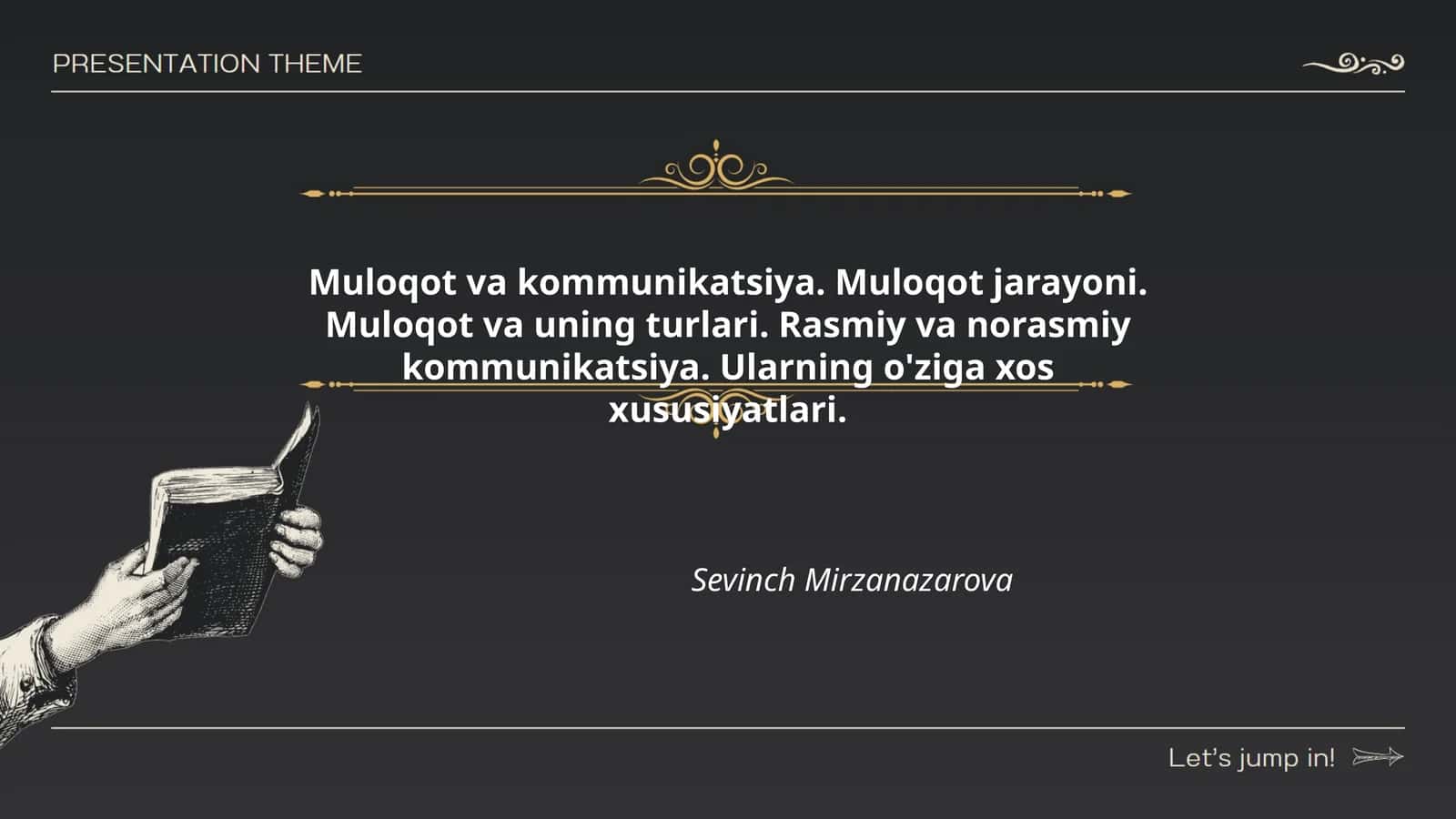 Muloqot va kommunikatsiya 1