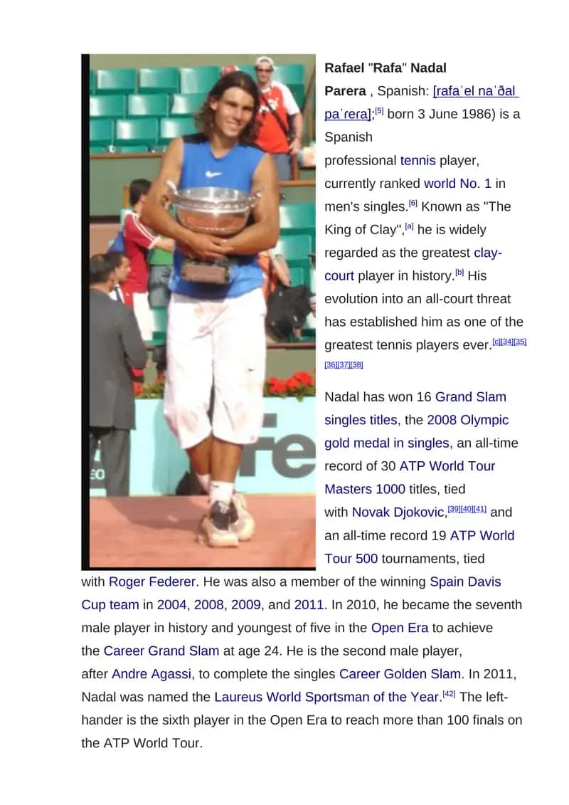 Rafael Nadal Parera 1