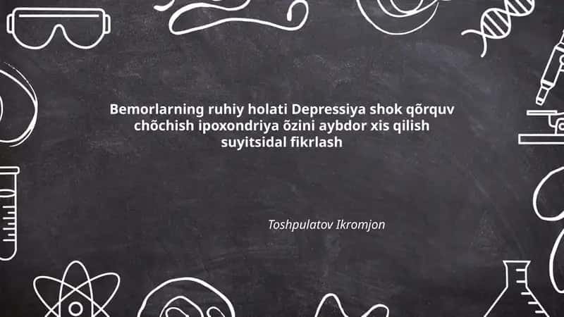 Bemorlarning ruhiy holati 1
