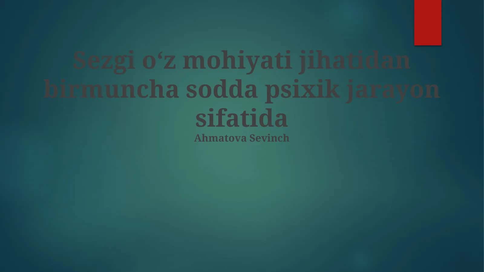 Intuisiya va Mantiq 1
