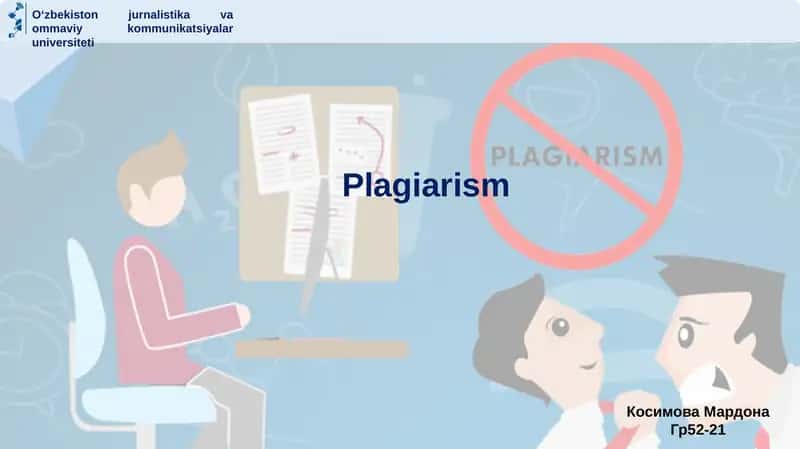 Plagiarism 1