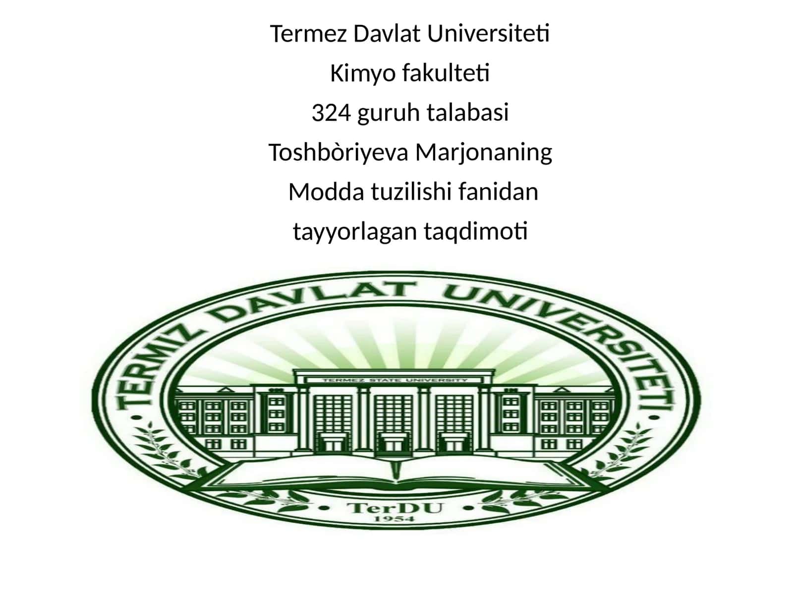 Elementar zarrachalarning paydo bo'lishi tarixi 1