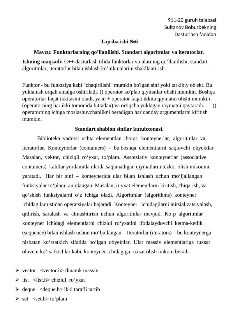 Funktorlarning qoʼllanilishi 1