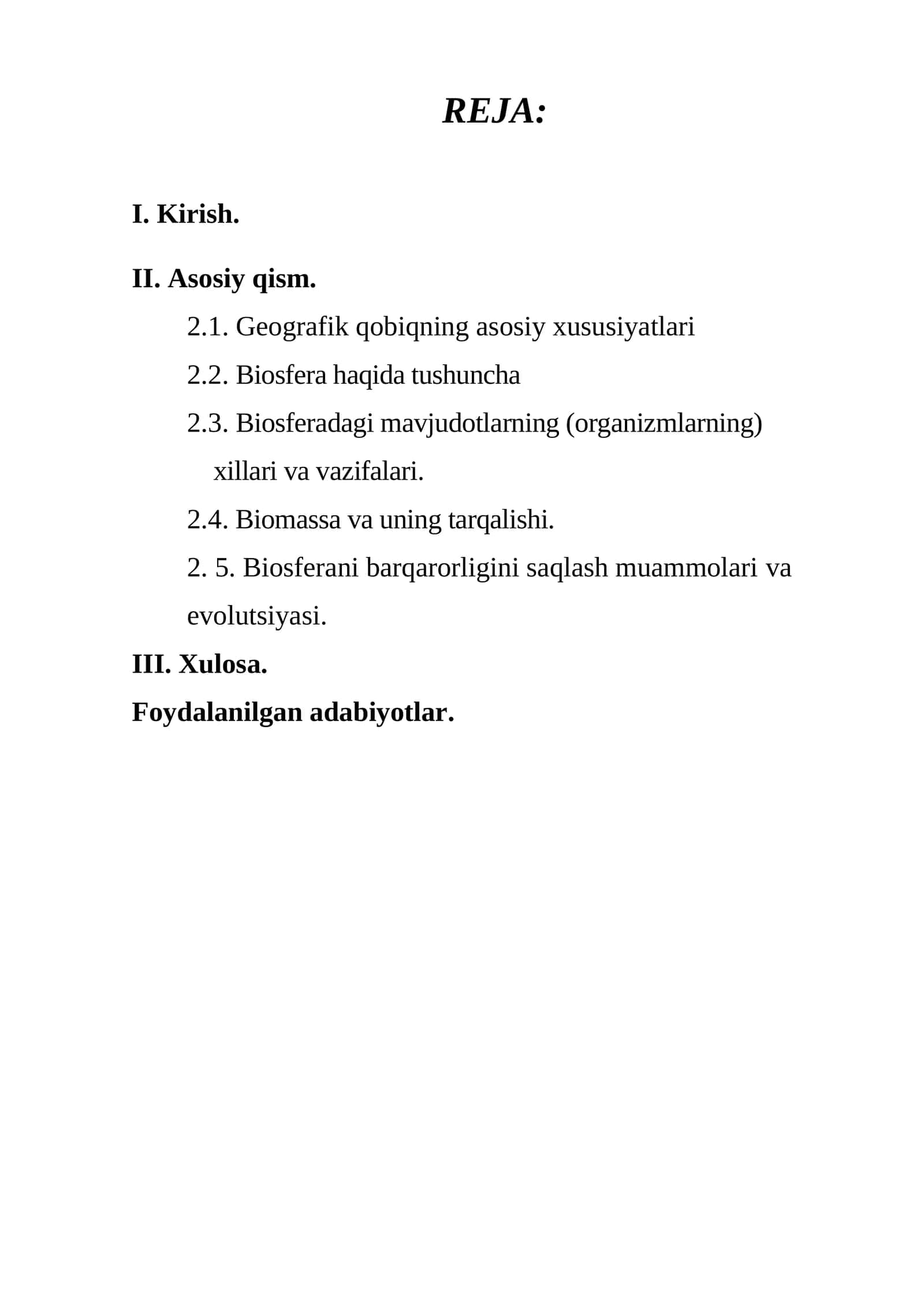 Biosfera haqida 1