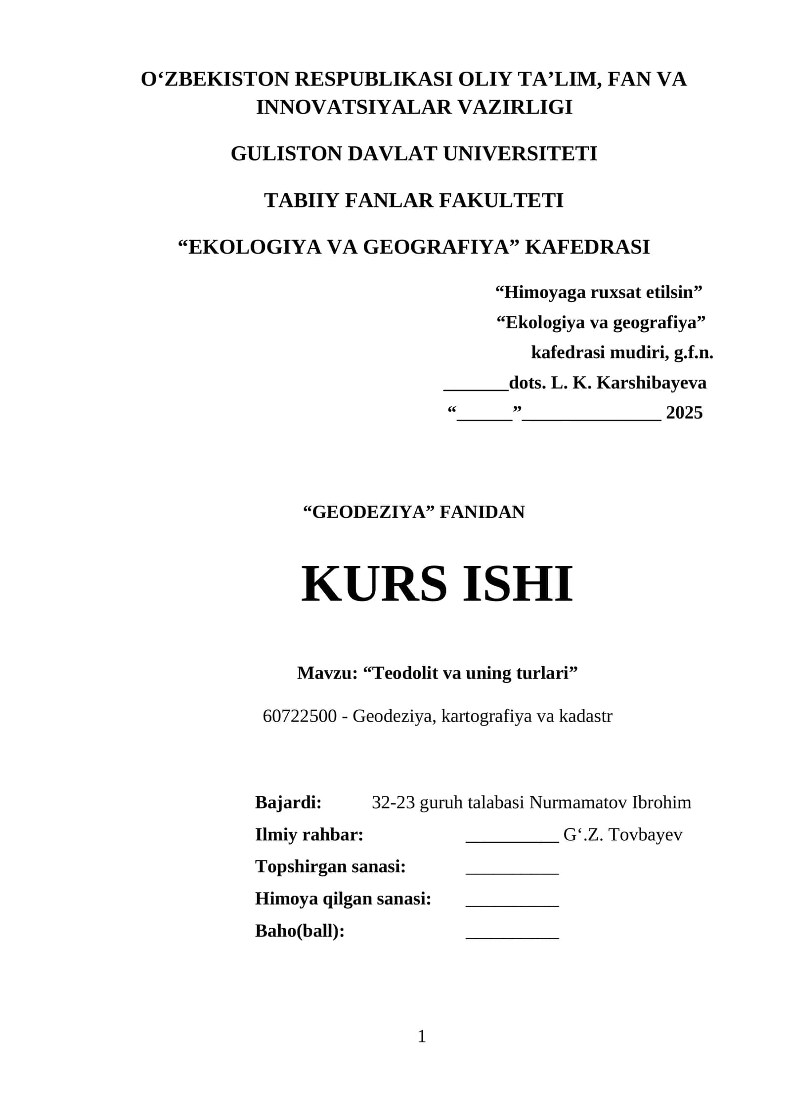 Teodolit va uning turlari 1