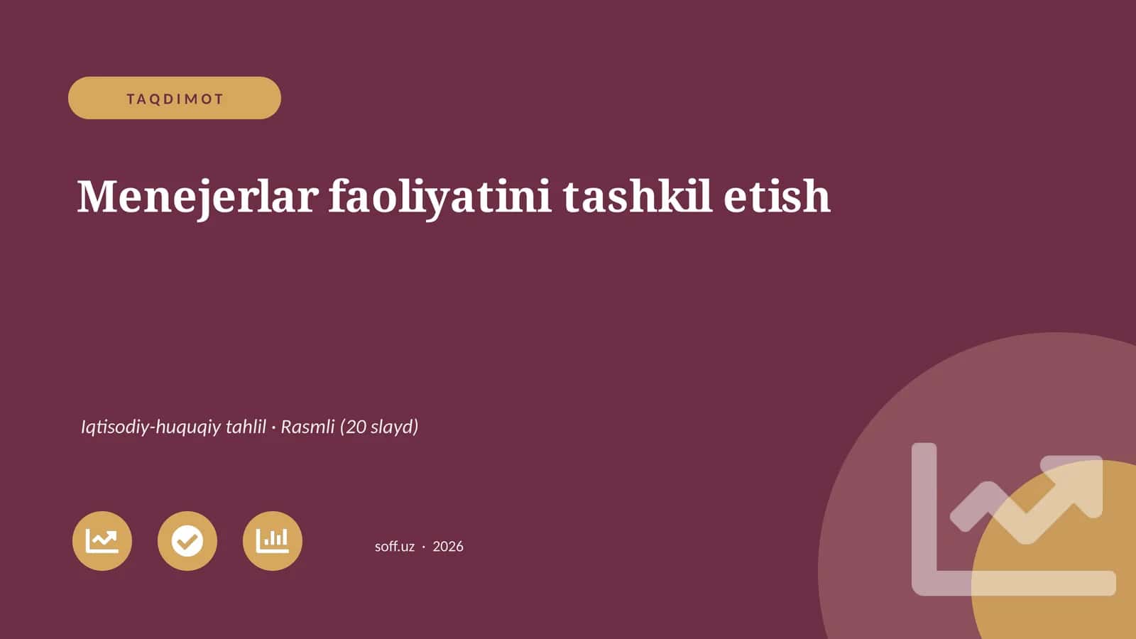 Menejerlar faoliyatini tashkil etish 1