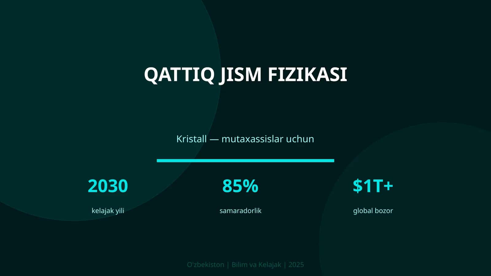 QATTIQ JISM FIZIKASI 1