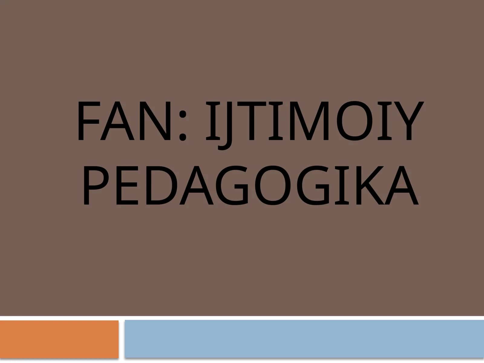 bolANING SOTSIUMDA RIVOJLANISHI 1
