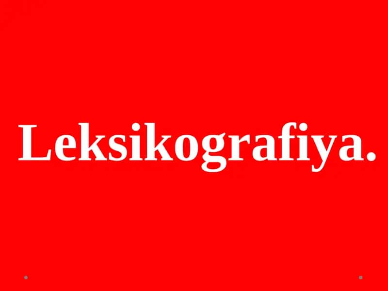 Leksikografiya 1
