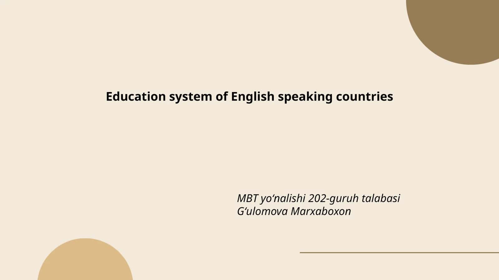 MBT yoʻnalishi 202-guruh talabasi Gʻulomova Marxaboxon 1