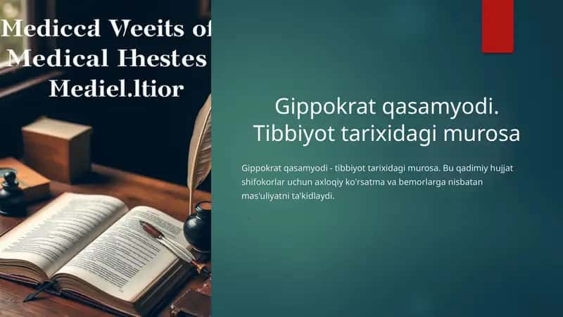 Gippokrat qasamyodi. Tibbiyot tarixidagi murosa 1