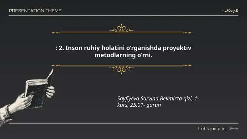 Proyektiv Metodlar 1
