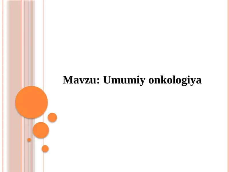 Umumiyonkologiya 1
