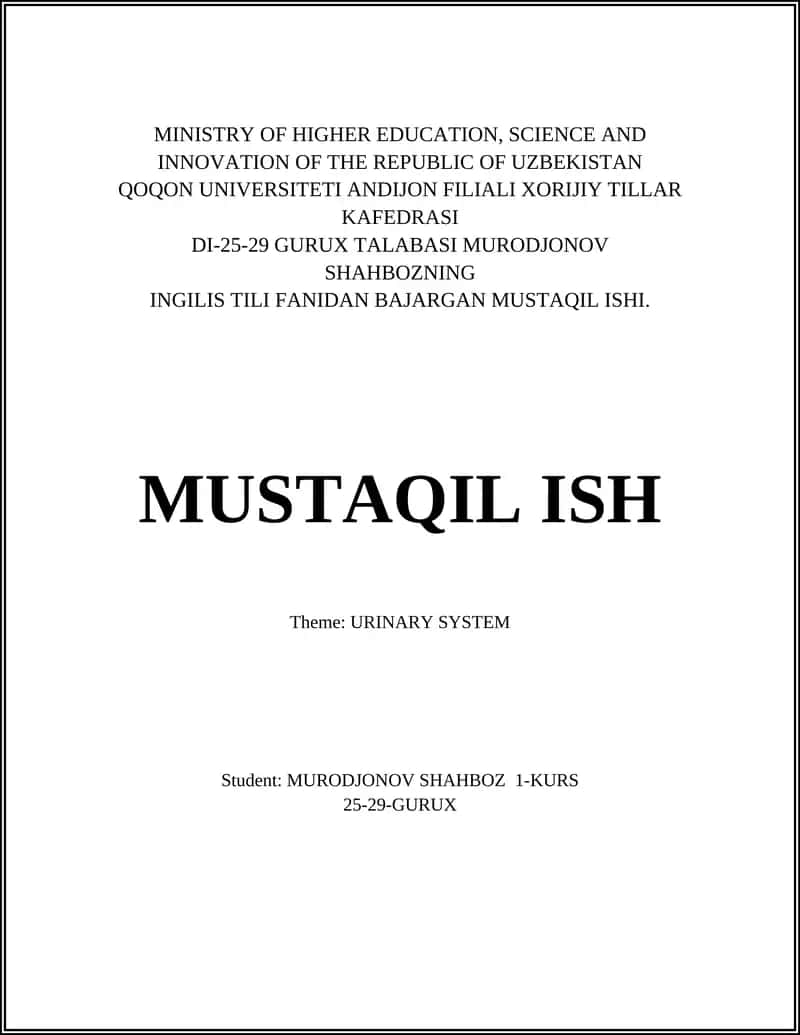 BAJARGAN MUSTAQIL ISHI 1
