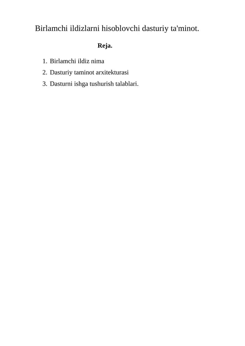 Birlamchi Ildizlarni Hisoblovchi Dasturiy Ta'minot 1