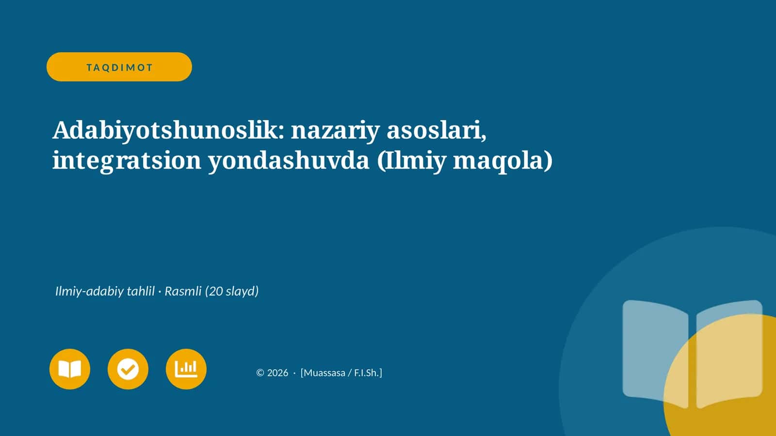 Adabiyotshunoslik: nazariy asoslari, integratsion yondashuvda (Ilmiy maqola) 1