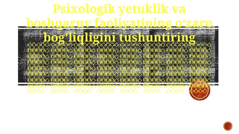 Psixologik yetuklik ta'rifi 1