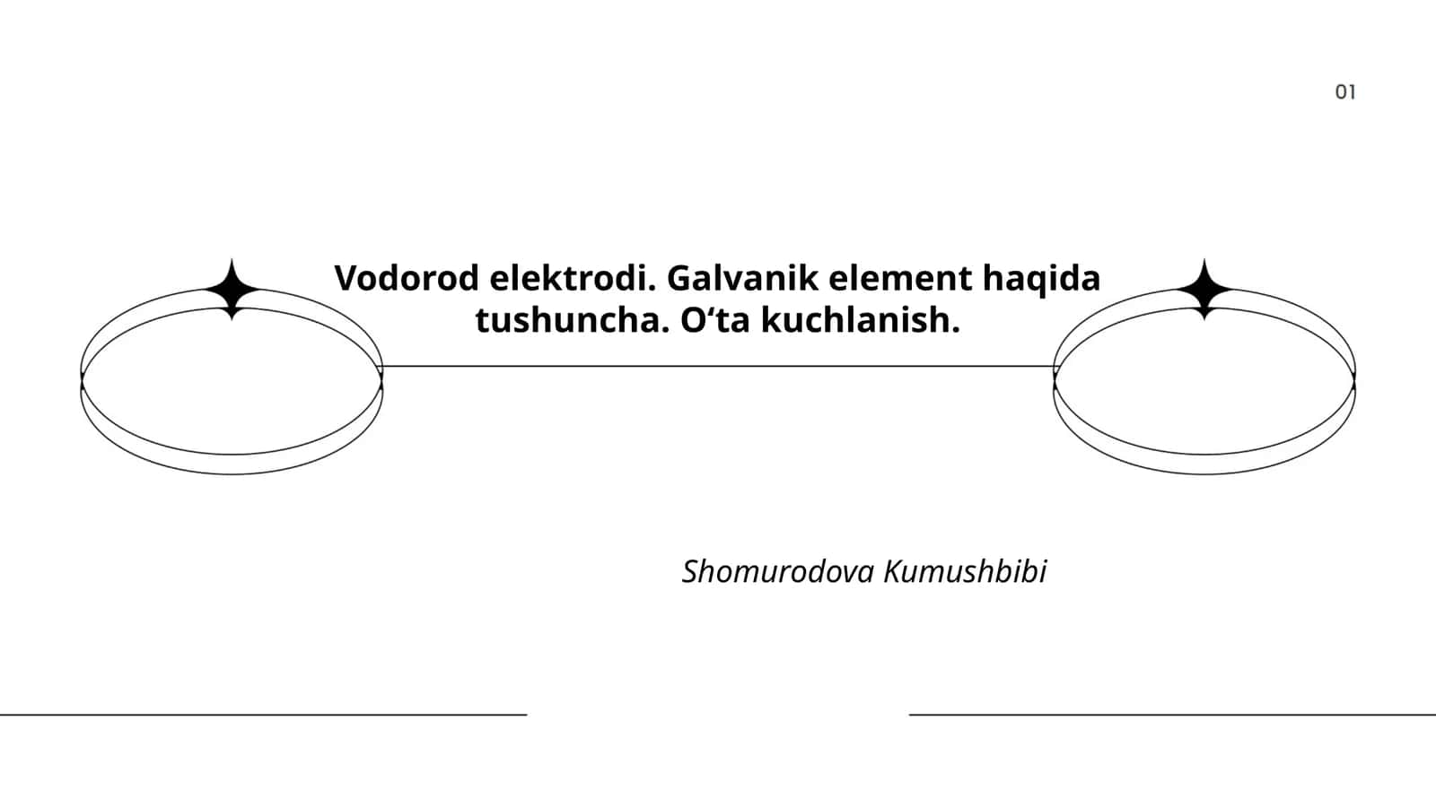 Vodorod elektrodi. Galvanik element haqida tushuncha. Oʻta kuchlanish 1