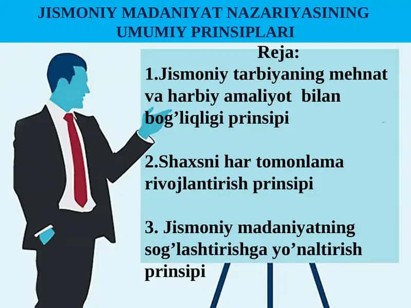 Jismoniy madaniyatning umumiy prinsiplari 1