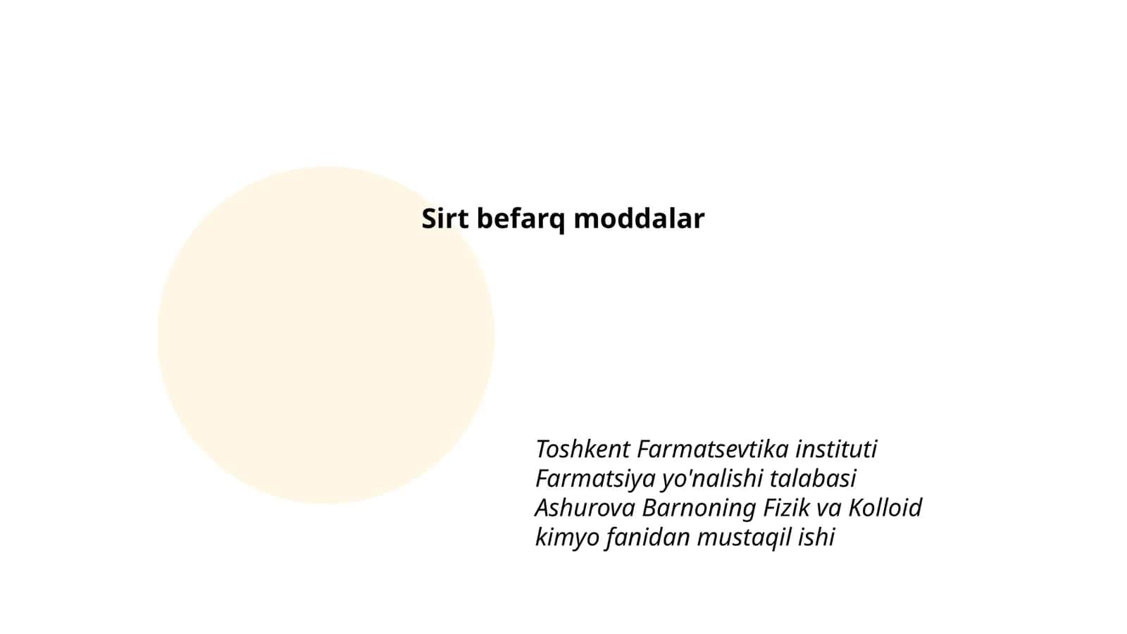 Sirt befarq moddalar 1