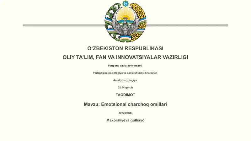 Emotsional charchoq omillari 1