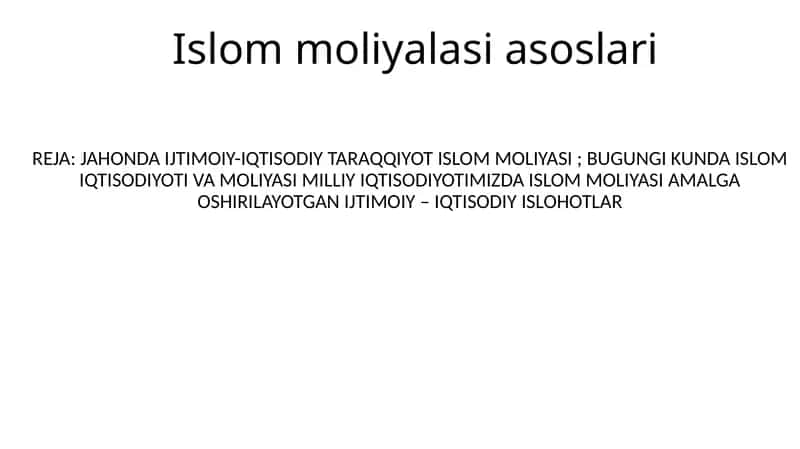 Islom moliyalasi asoslari 1