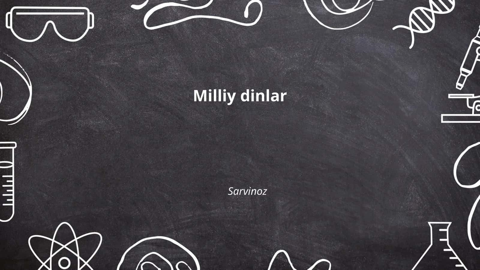 Milliy dinlar 1