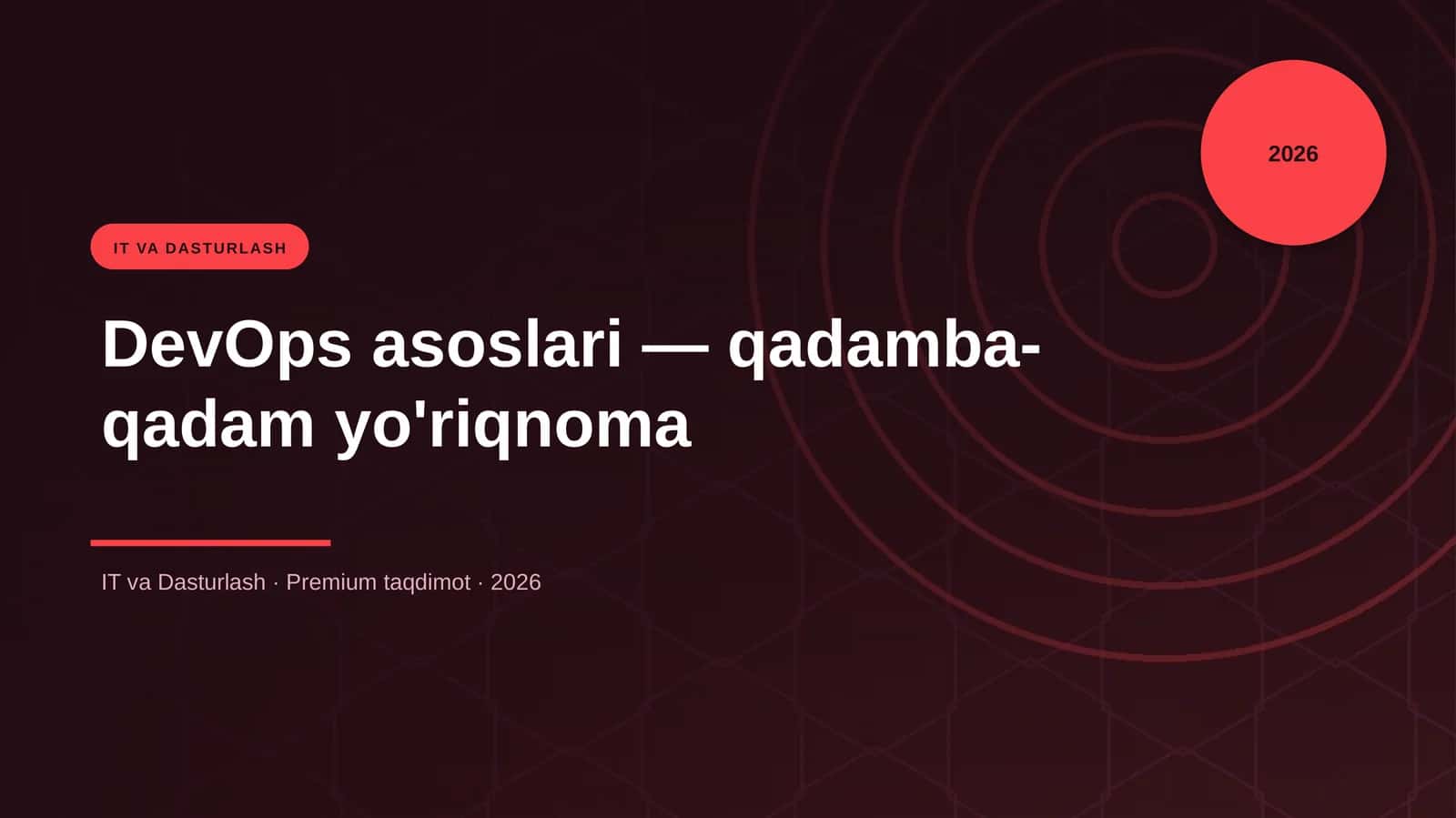 DevOps asoslari — qadamba-qadam yo'riqnoma 1