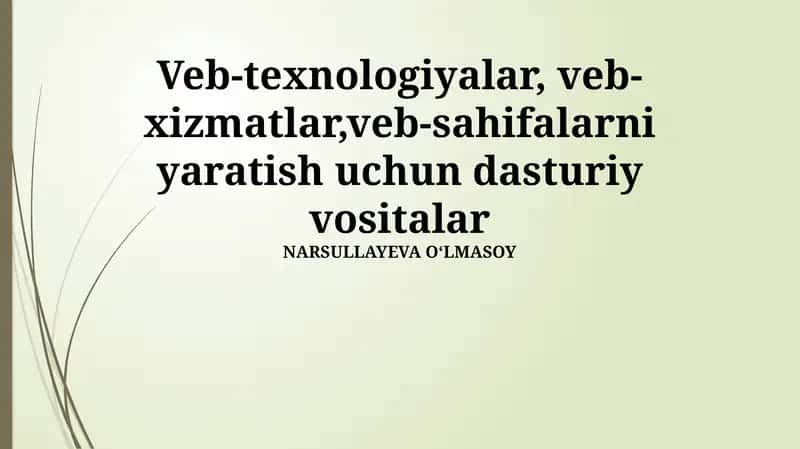 Veb-Xosting va Domen Nomlari 1