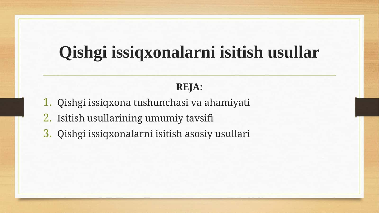Qishgiissiqxonalarni isitish usullar 1