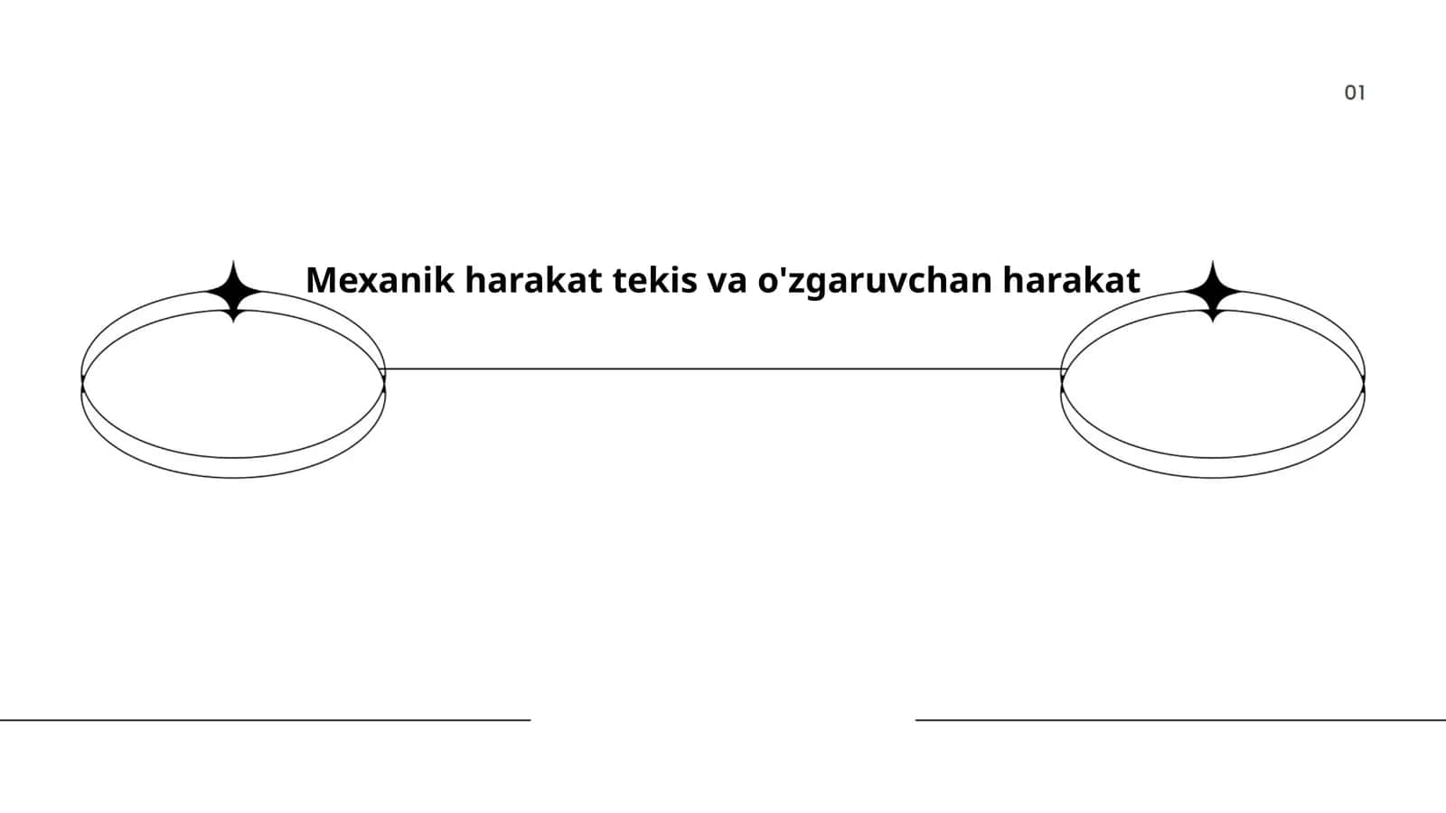 Mexanik harakat tekis va o'zgaruvchan harakat 1