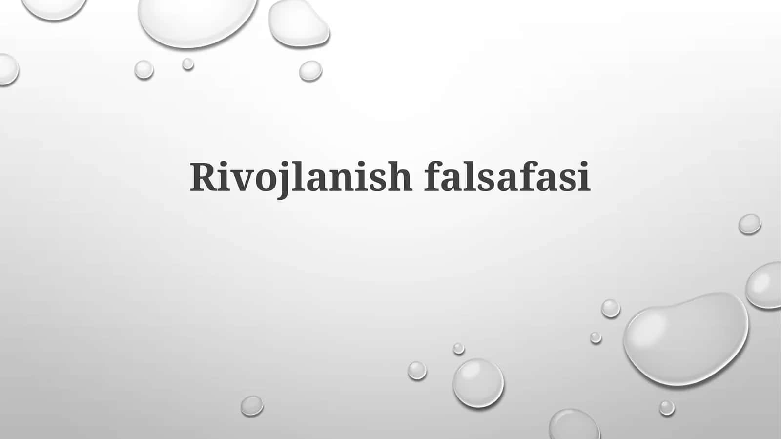 Rivojlanishfalsafasi 1