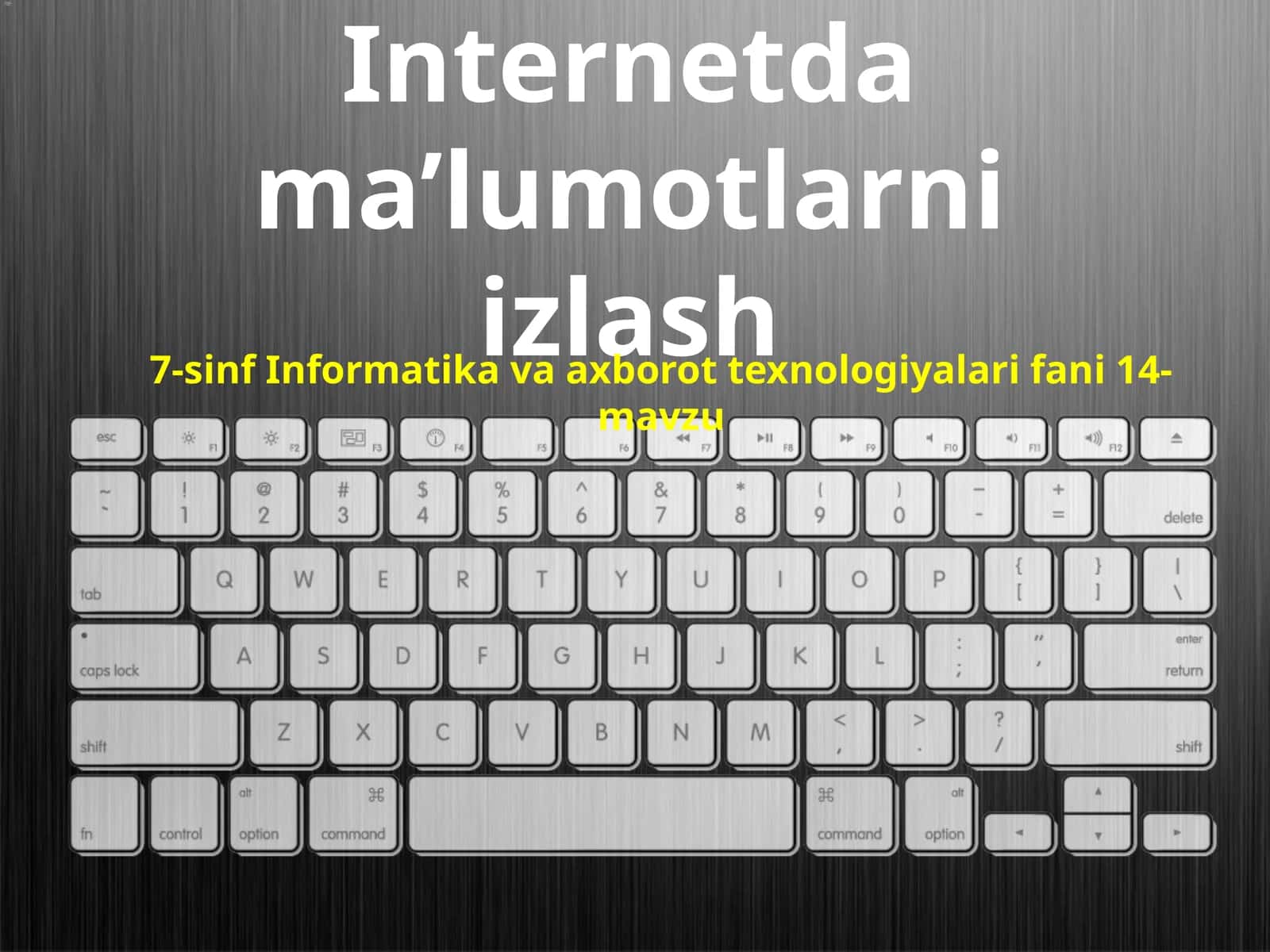 7-sinf Informatika Internetda ma'lumotlarni izlash 1