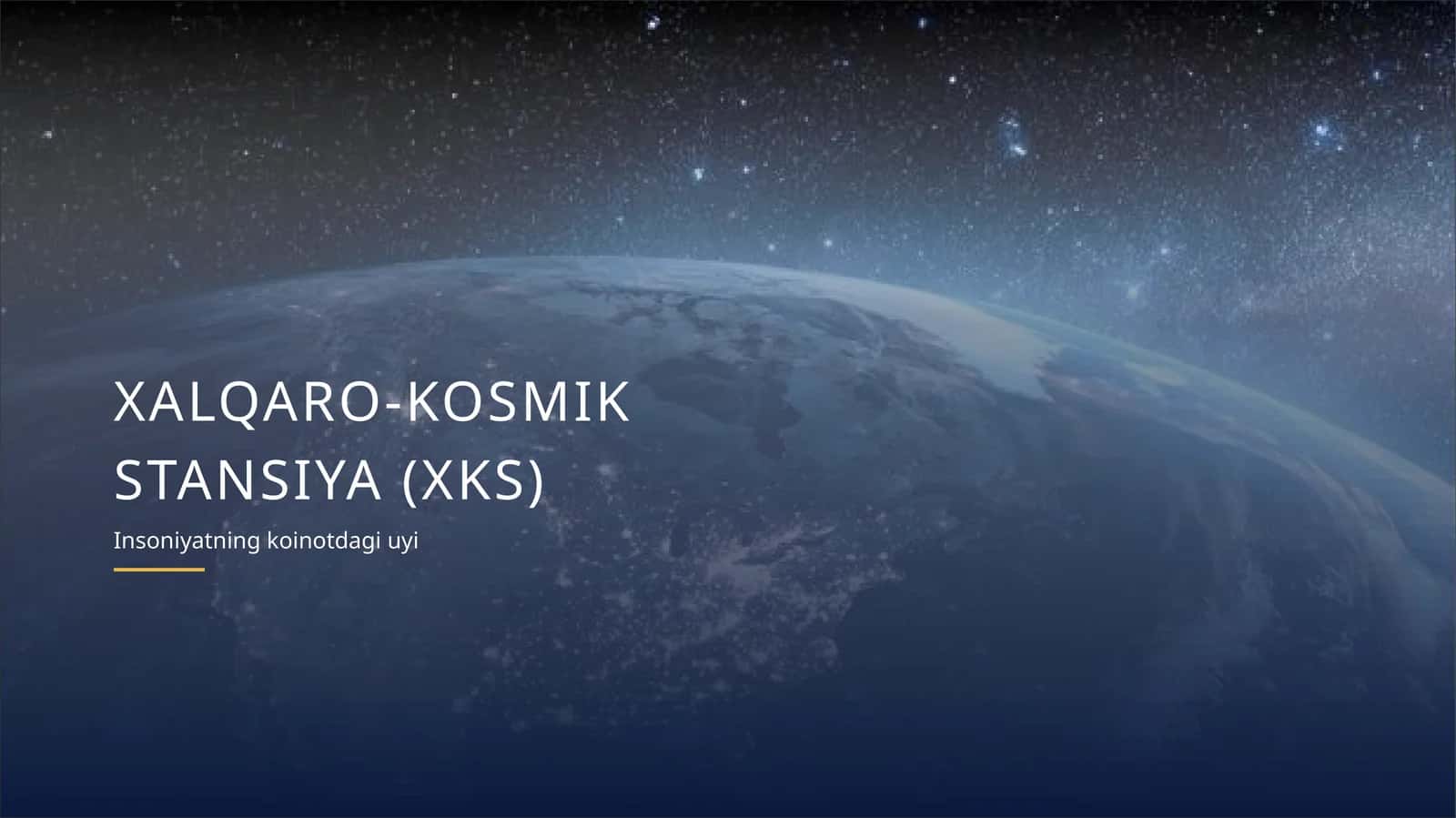 XALQARO-KOSMIK STANSIYA (XKS) 1