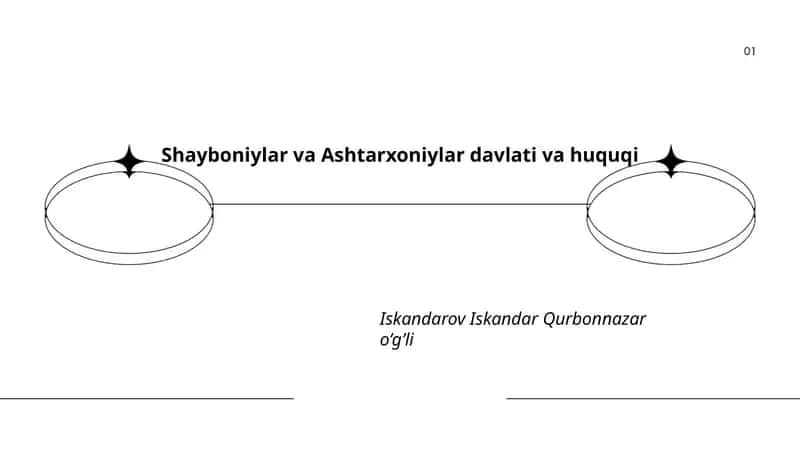 Shayboniylar va Ashtarxoniylar davlati va huquqi 1