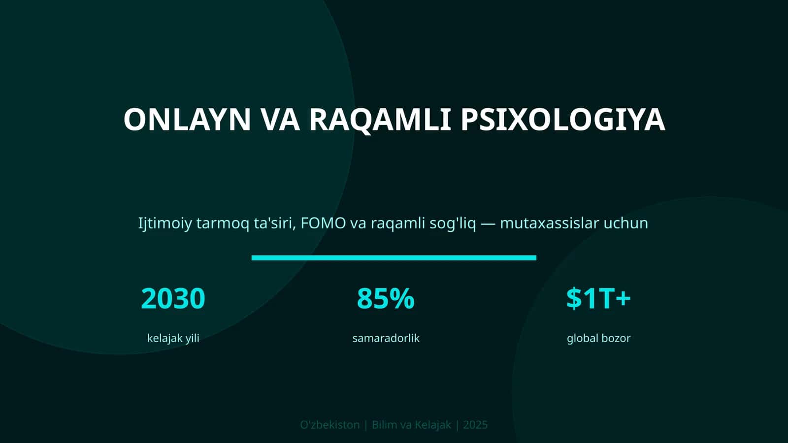 Onlayn va raqamli psixologiya 1