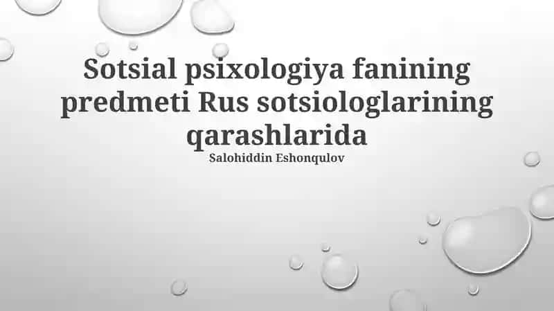 Sovet ijtimoiy psixologiyasi