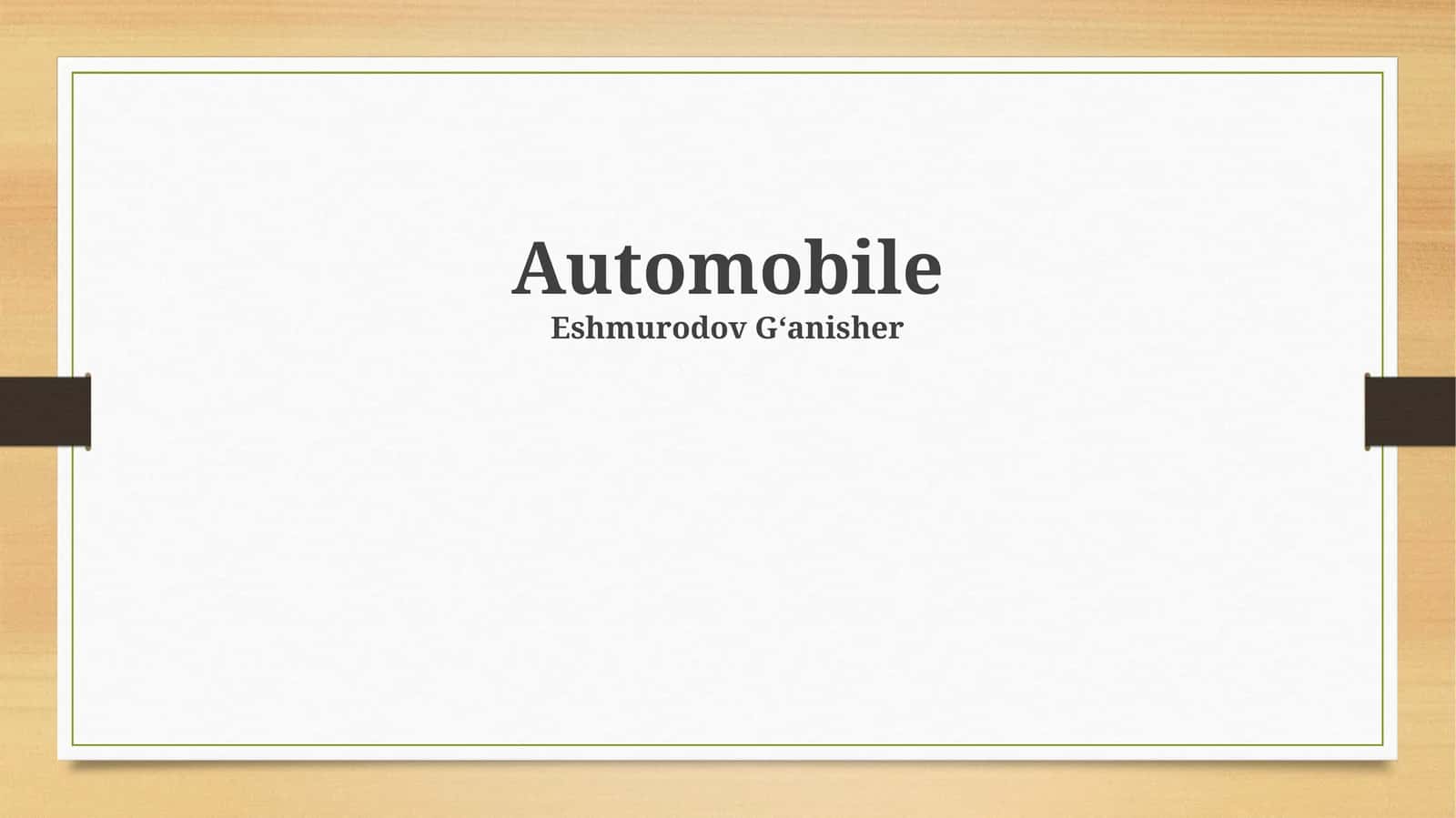 Automobile 1