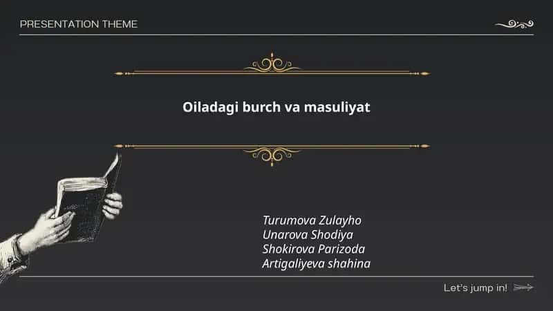Oiladagi burch va masuliyat 1