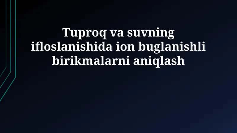 VOC manbalari, tarqalishi va xavfi 1