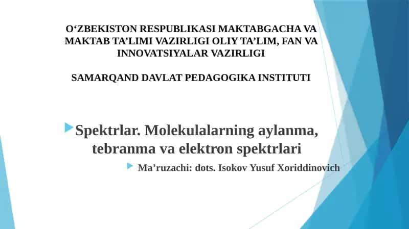 Spektrlar 1