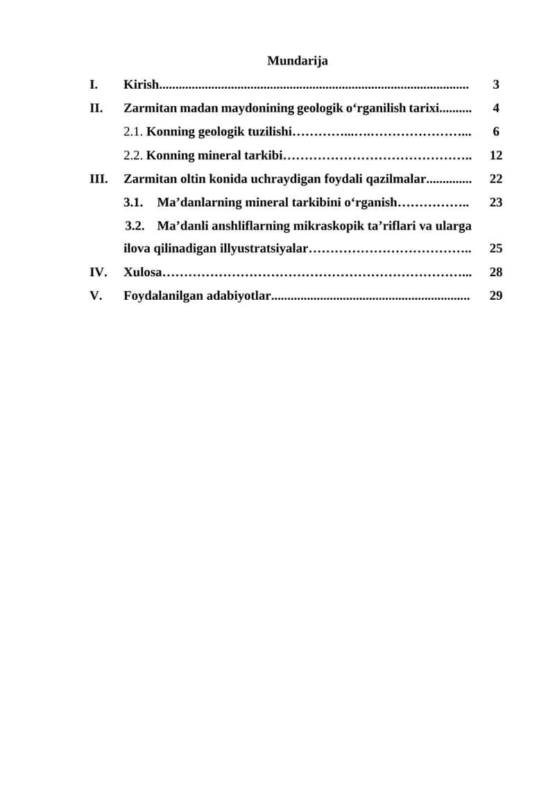 Zarmitan madan maydonining geologik o‘rganilish tarixi 1