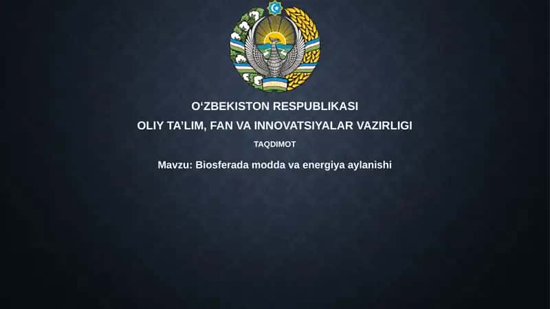 Biosferadamoddavaenergiyaaylanishi 1